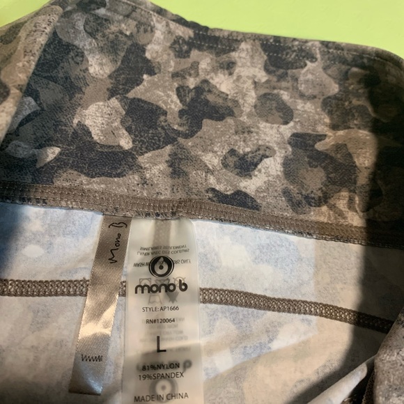 NWT🍀Mono B High Rise Mesh Yoga Pants Stirrup Leggings Active Wear - Picture 4 of 11